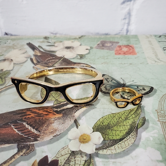 Kate Spade Lookout Glasses Bangle and Ring